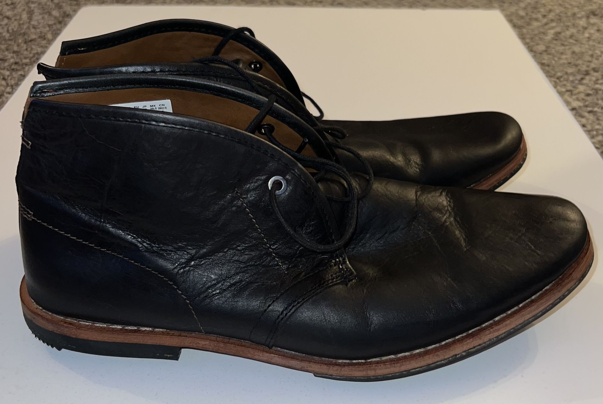 Timberland Black Leather Boots Size 11
