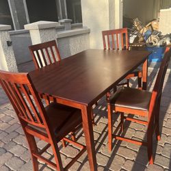 High Top Dining Table With 4 Chairs 