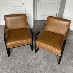 Gaines 25 Wide Top Grain Genuine Leather Armchair for Sale in Fairview OR OfferUp