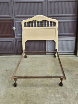 Twin headboard & bed frame
