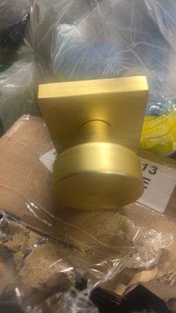 Gold door knobs