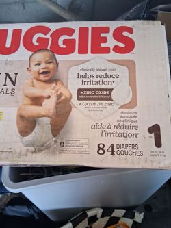 Huggies 1.  84d couches