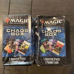 Magic The Gathering ✨ 2025 Chaos Box 5 Set Booster Pcks & 1 Promo Card New X2