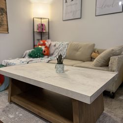 Beige & Light Brown Coffee Table (never used)