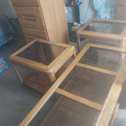 3 Pc Glass Tables
