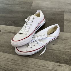 Converse Low Top White Men 5.5 Women 7.5