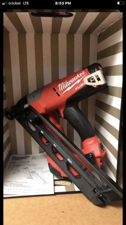 Milwaukee FUEL 15 Gauge nailer brand new latest model