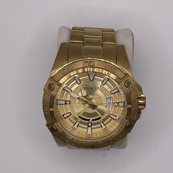 Men’s Invicta 26521 Star Wars C-3PO Automatic Gold Plated Watch 