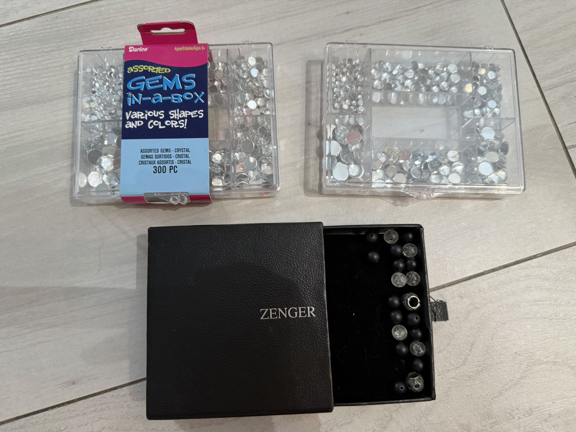 All $5 Arts Crafts Beads Gems Clear Crystals