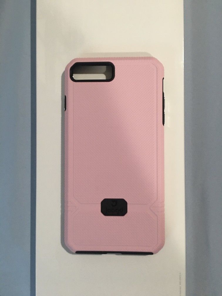 iPhone 8 Plus 7 Plus Case Hybrid Modern Slim Grip Textured Rugged Design Soft Pink