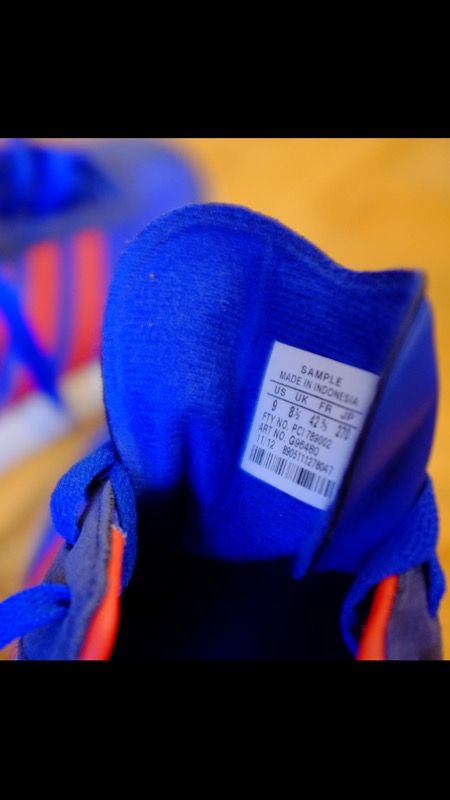 Adidas Red and Blue Samba, Size