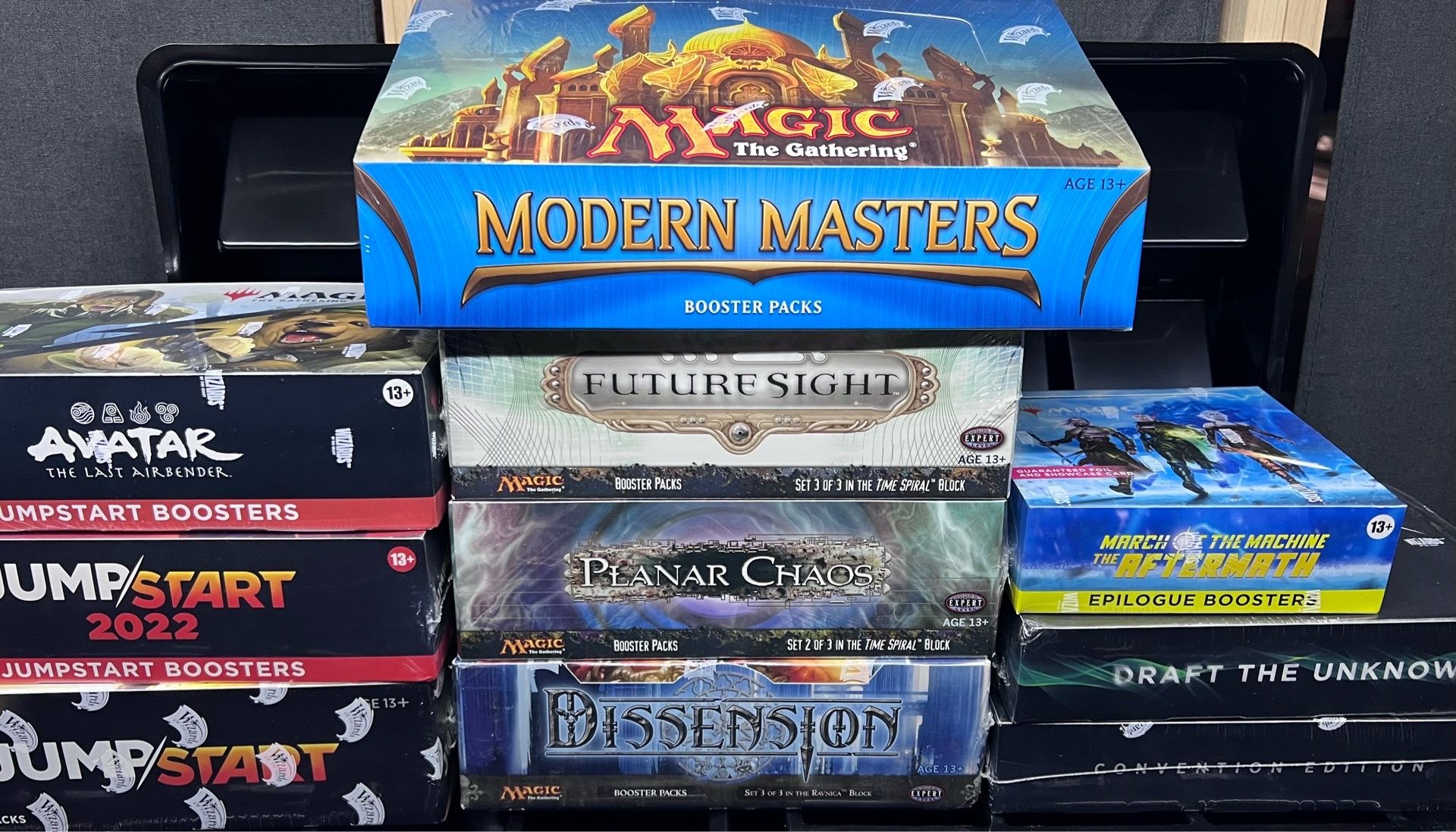 Sealed Magic The Gathering MTG Booster Boxes! Collector, Play, Pre-Release, Bundles and more. Large selection available. See Description.