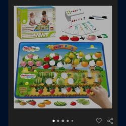 Sorting Toys for Toddlers, Fruit Sorting Matching Game, Addition and Subtraction Flash Cards, Montessori Fine Motor Sensory Toys for Toddlers 3+ Years