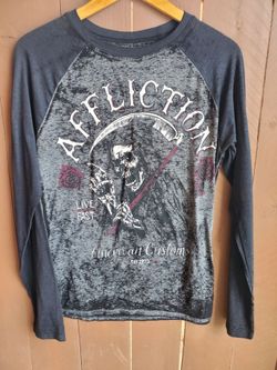 Vintage Affliction long-sleeve shirt Large  $20