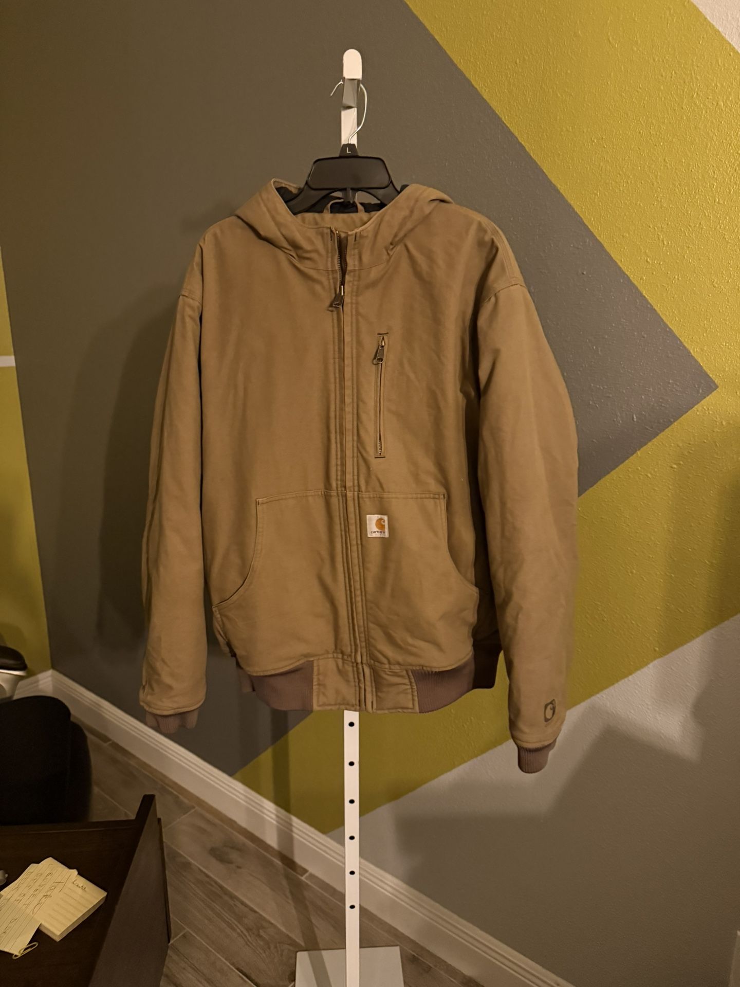 PRELOVED  Carhartt Men's Quick  Duck Jacket Cotton, Size Large, Brown