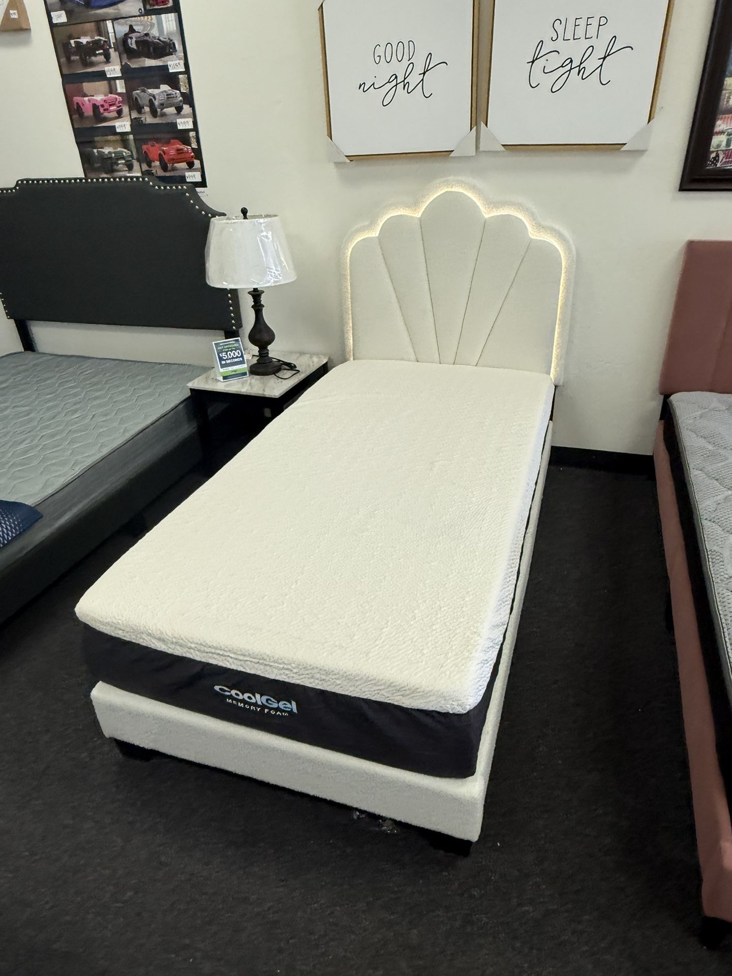 Twin Bed Frame With Led Lights