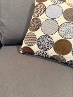 Charcoal gray love seat
