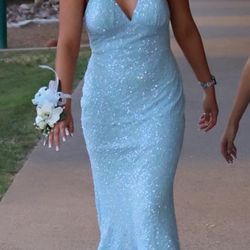Light Blue Prom Dress