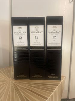 3 Empty MACALLAN 12 Boxes