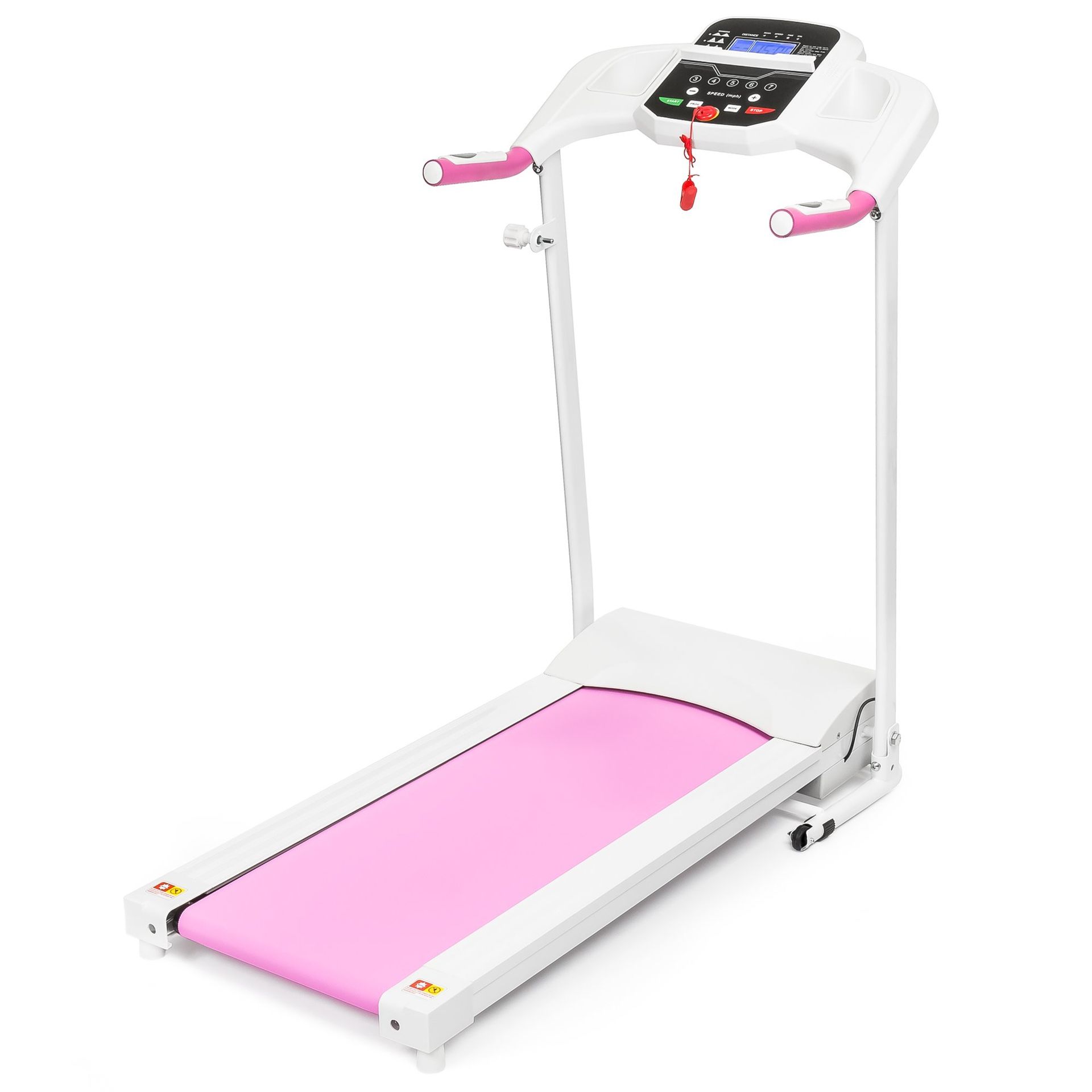 ❤️BRAND NEW PINK 800W Portable Folding Electric Motorized Treadmill Machine w/ Rolling