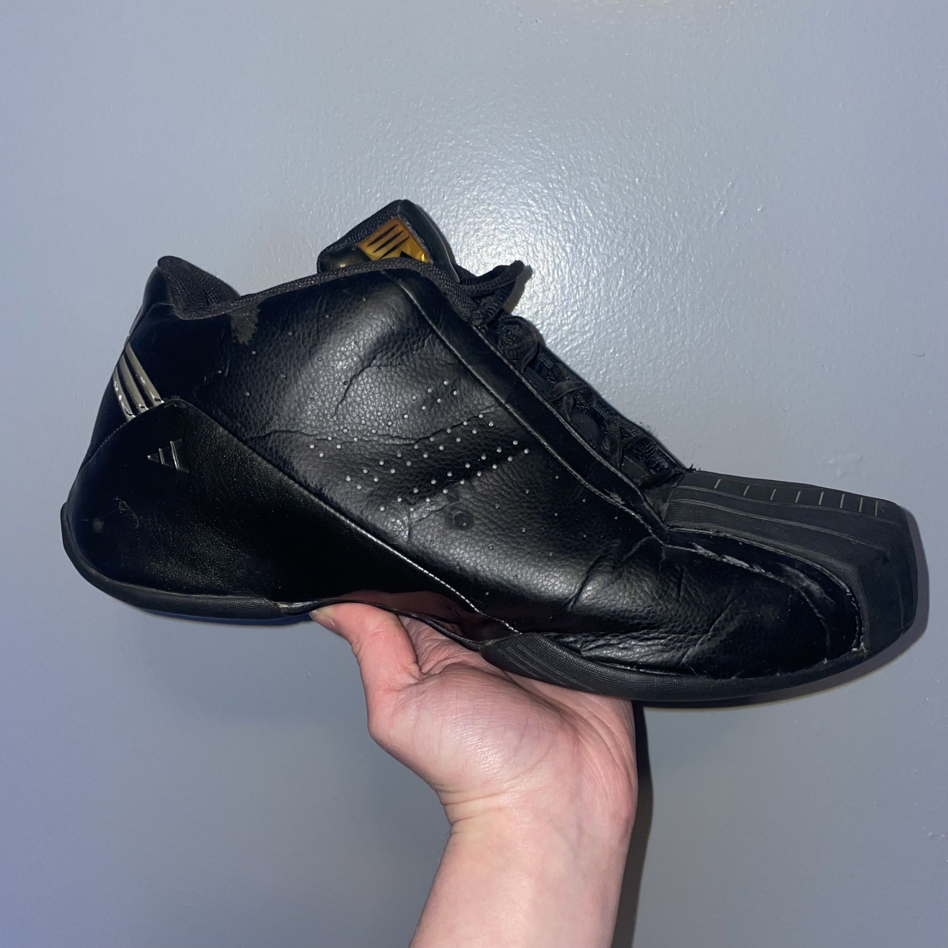 Mens Adidas Vintage All Black Sneakers