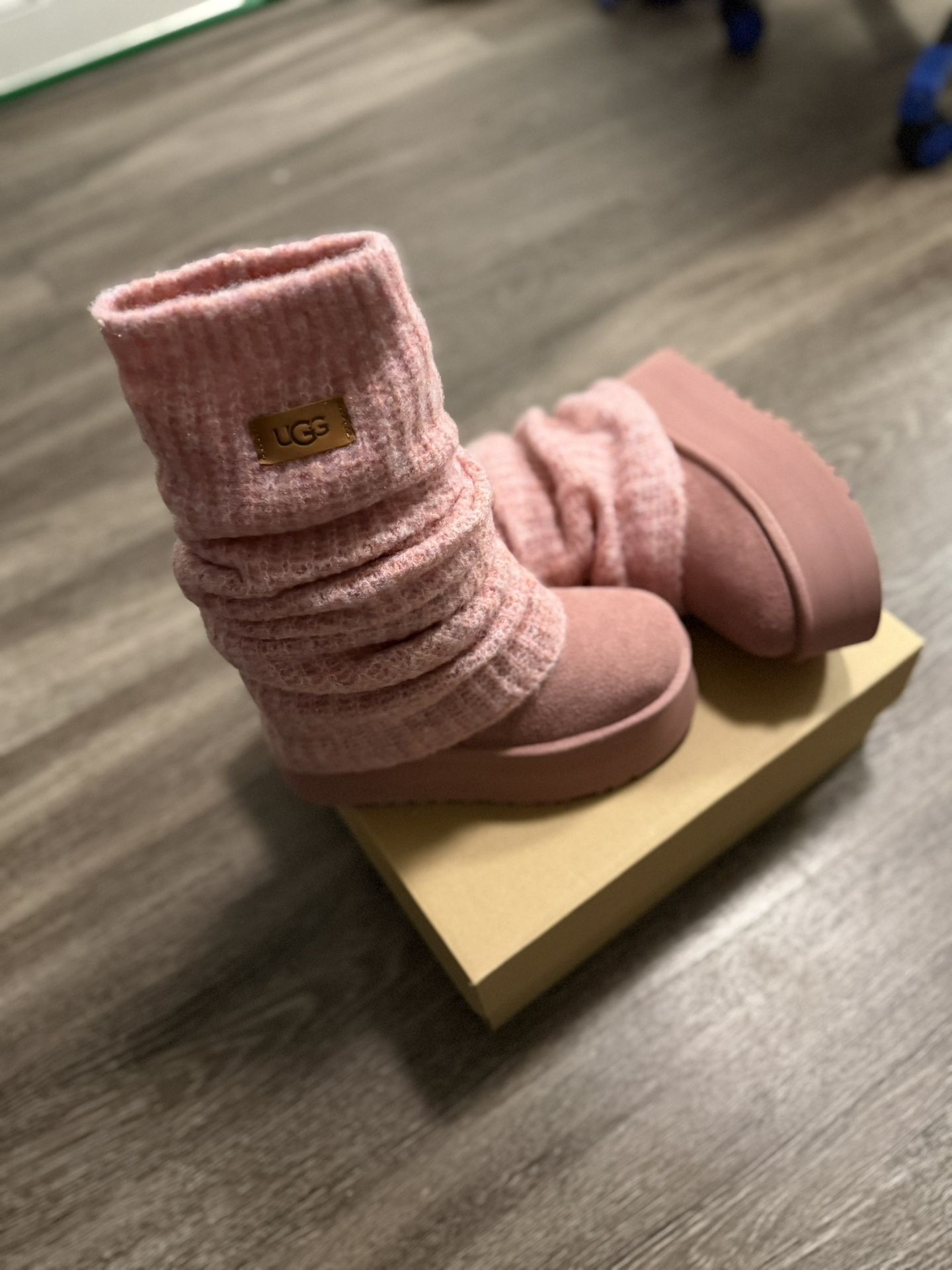 Size 5W - UGG Classic Mini Dipper Legwarmer Pink Dawn In-Hand *limited *