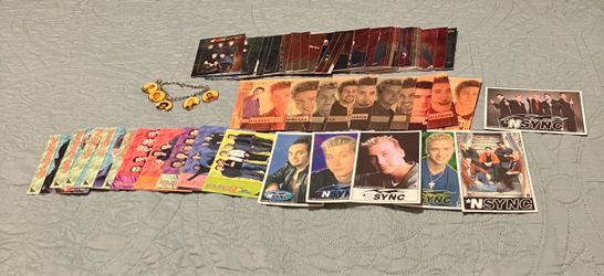 Topps NSYNC trading cards, stickers, bracelet