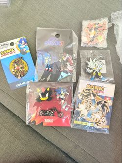 Sonic the hedgehog rare pins