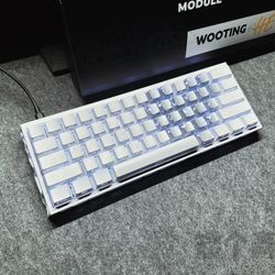 Full modification of wooting60 pure silver butterfly love theme plan,