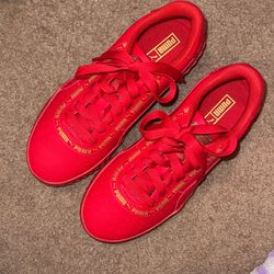 Red Puma shoes