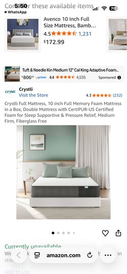 10” Full Size Mattress