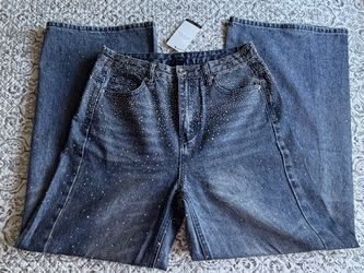 Wide leg jeans size L