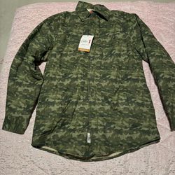 Net Men’s Small Wrangler Camo Sherpa Shacket 