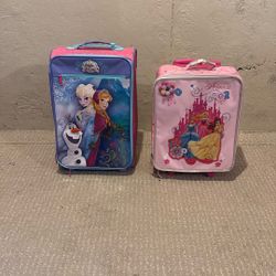 Disney Princess And Frozen Luggage Set