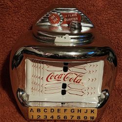 Coca Cola Brand Cookie Jar Silver Juke Box by Gibson Vintage 2000