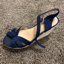 Royal Blue Wedges