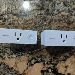 Wemo Wifi Smart Plugs - Two Plugs