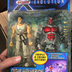 Marvel: X-men:  Evolutions:  Ninja Wolverine: Triple Xtreme Action Figure