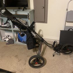 Sun Mountain Speed Cart GT Pushcart with attachments