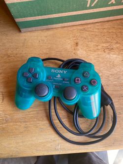 Playstation 2 Dual Shock2 Emerald Green clear Sony PS2 Official Controller