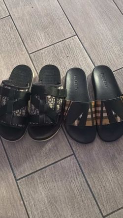 Dior n Burberry slides both sz 8/41EU