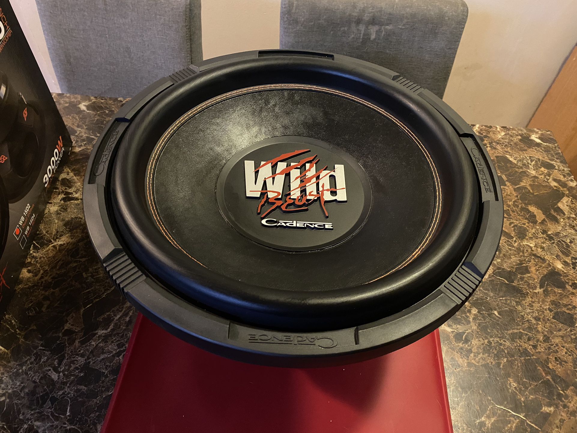 New 15" Cadence WB15  3000w Subwoofer  $300 - one available  