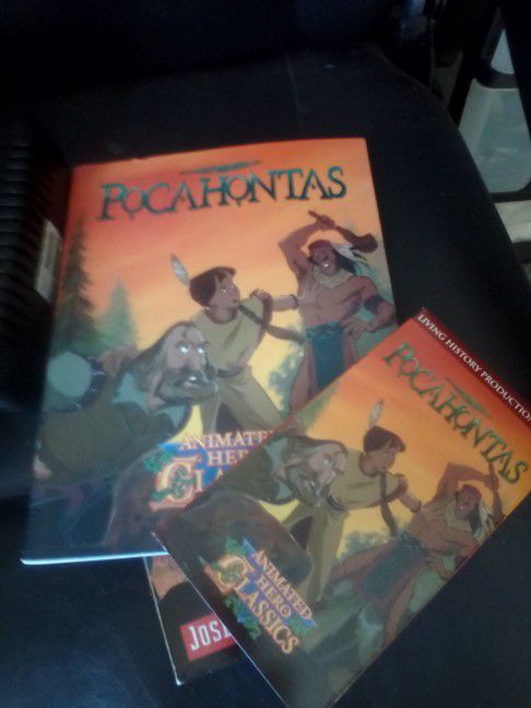 Pocahontas Animated VHS And Book