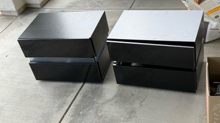 Night stands with working LED lights