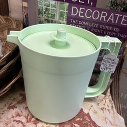 Vintage Tupperware Mint Green Pitcher 