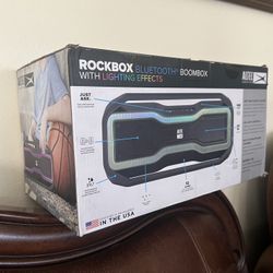 ROCKBOX Bluetooth Boombox With Lighting Effects !!
