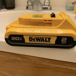 DEWALT Battery 20 V 2 AH Brand New 
