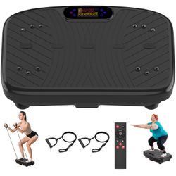 Vibration Plate Exercise Machine, Vibration Plate Platform for Lymphatic Drainage, 200 Adjustable Speeds Power Shaping Vibrating Plate Helps Weight Lo