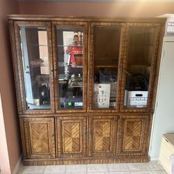 Real Wood China Cabinet 