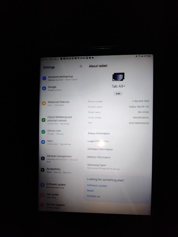 Samsung Galaxy Tab A9